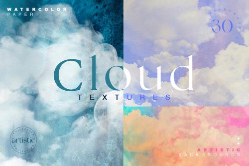 Deeezy - Cloudy Watercolor Abstract Textures