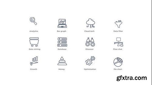 Videohive Data Analysis - Outline Icons 49817646