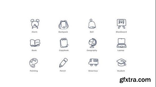 Videohive Education - Outline Icons 49817776