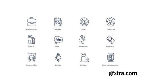 Videohive Business Planning - Outline Icons 49817466