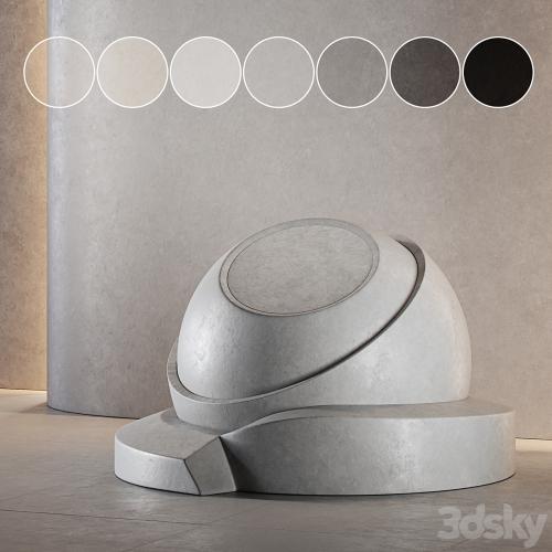 Decorative plaster | Concrete set (seamless) | 18