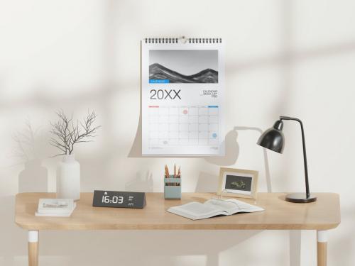 Wall Calendar Mockup