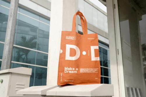 Canvas Shopping Bag Mockup