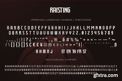 Raisting - Jersey Font JTBM543