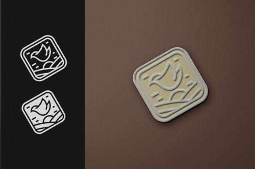 Enamel Logo Pin Mockup