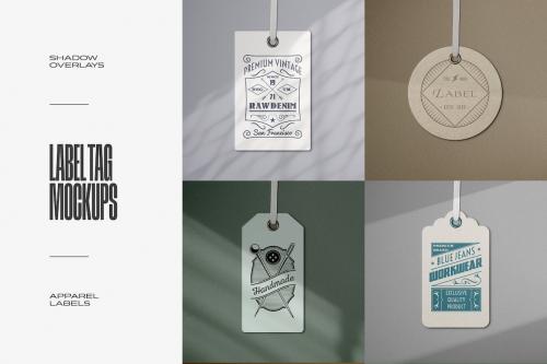 Apparel Tag & Labels Logo Mockups