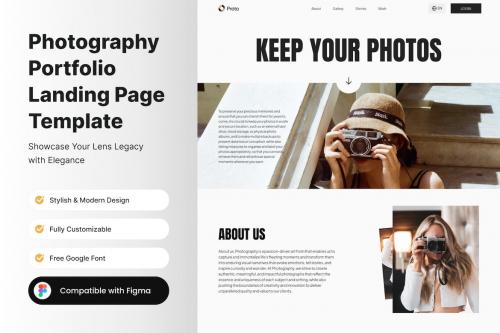 Photography Portfolio Landing Page Template