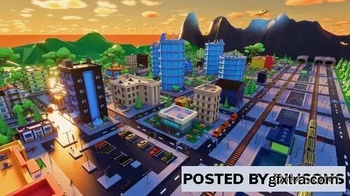 Low Poly City. Asheville v1.0