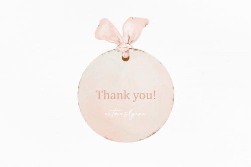 Watercolor blush tender tags, cute pink tags.