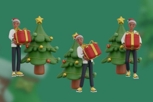 Christmas Celebrity - 3D Illustration