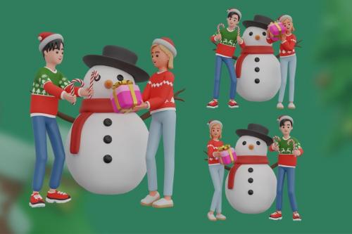 Christmas Celebrity - 3D Illustration