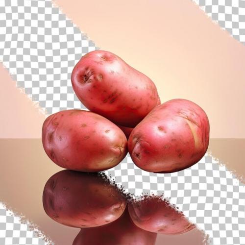 Three Pomegranates On A Checkered Table.