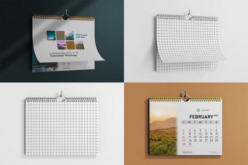 Deeezy - Wire Wall Calendar 8.5x11 Inches - Hanging