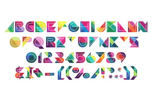 Deeezy - Colorful & Geometric Alphabet 3