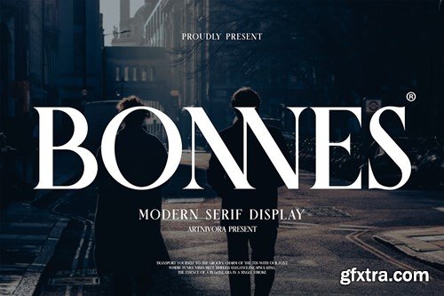 Bonnes - Serif Display Font AUR262F