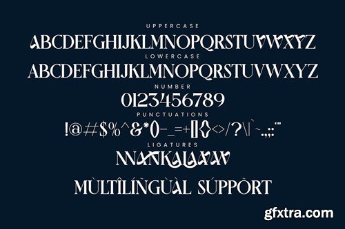 Bonnes - Serif Display Font AUR262F