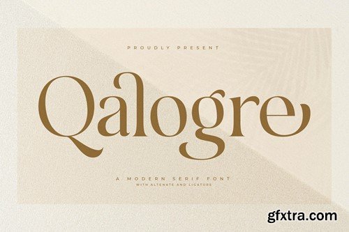 Qalogre A Modern Serif Font STWKSA3