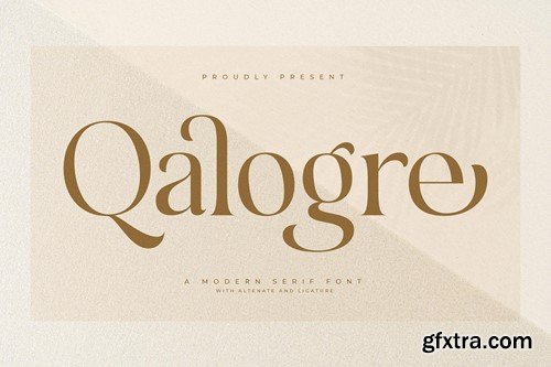 Qalogre A Modern Serif Font STWKSA3