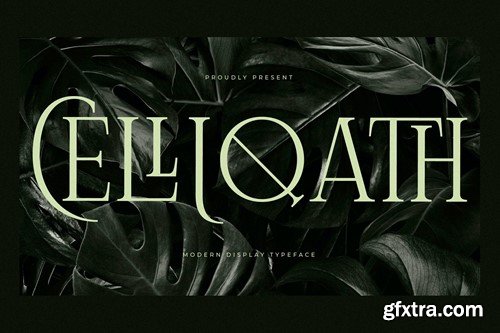 Celliqath Modern Serif Display Font TMBHKZZ