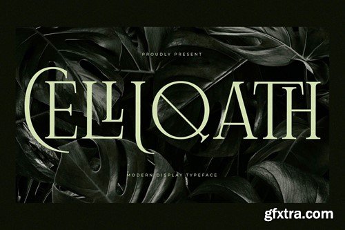 Celliqath Modern Serif Display Font TMBHKZZ