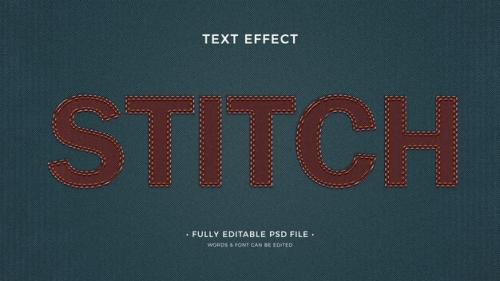 Stitching Text Effect