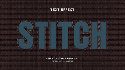 Stitching Text Effect