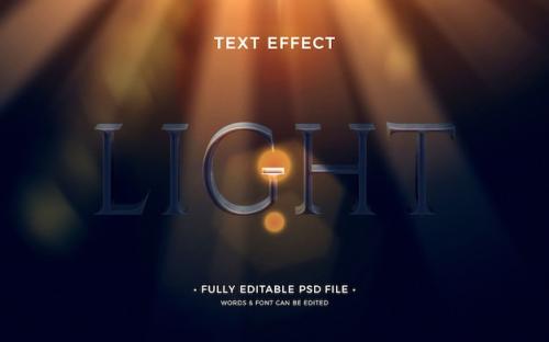 Light Text Effect