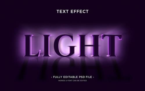 Light Text Effect