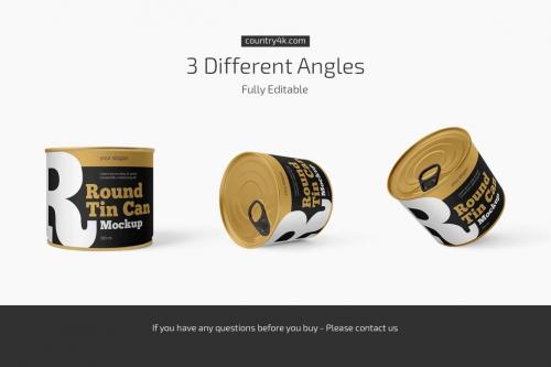 Deeezy - Round Tin Can Mockup Set