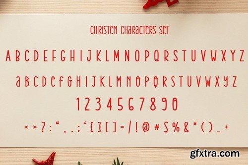 Christen Font - A Modern Christmas Font W29633U