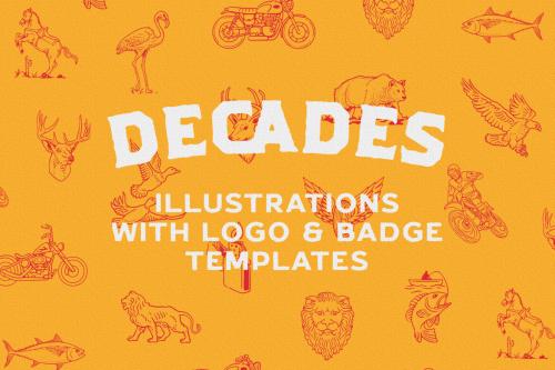 Deeezy - Decades - Illustration Logo & Badge