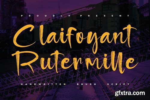 Claifoyant Rutermille Handwritten Brush Font ZWMAHKX