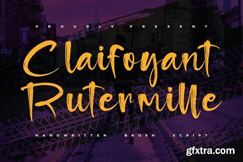 Claifoyant Rutermille Handwritten Brush Font ZWMAHKX