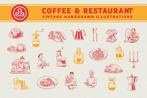 Deeezy - Coffee & Restaurant - Illustrations