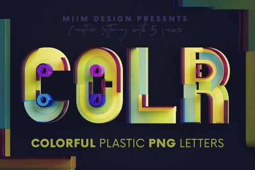 Deeezy - Colorful Plastic - 3D Lettering