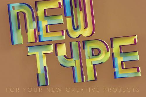 Deeezy - Colorful Plastic - 3D Lettering