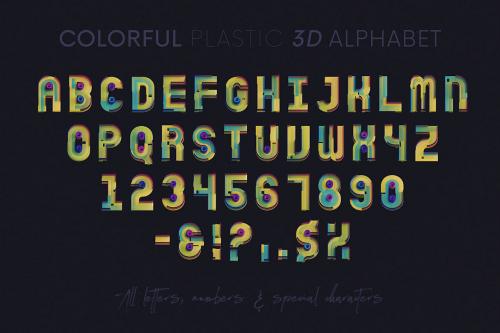 Deeezy - Colorful Plastic - 3D Lettering