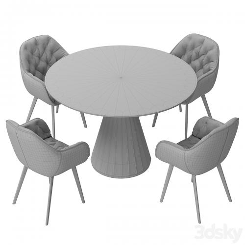 La forma & CB2 Paramount dining set