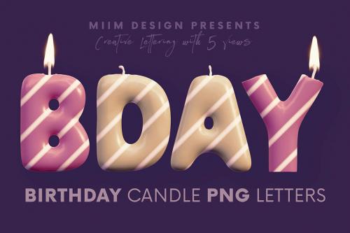 Deeezy - Birthday Candle - 3D Lettering