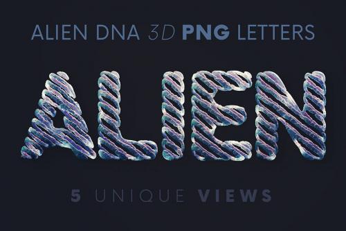 Deeezy - Alien DNA Science - 3D Lettering