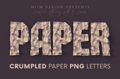 Deeezy - Crumpled Paper - 3D Lettering