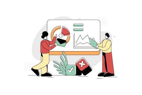 Deeezy - Flat Illustration Vector Graphic of Education Online