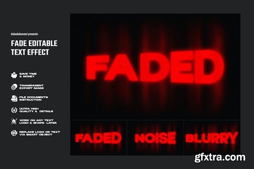 Fade Editable Text Effect FSJ6VSK