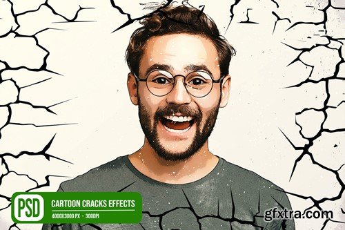 Cartoon Cracks Photo Effects 97YVMLY