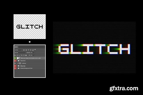 Motion Glitch Text Effect ZVDCFAK