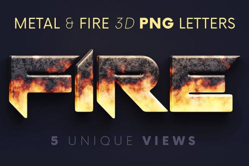 Deeezy - Metal & Fire - 3D Lettering