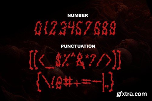 Fire Hell - death metal font FEW8TXQ