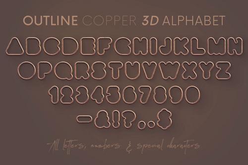 Deeezy - Outline Cooper - 3D Lettering