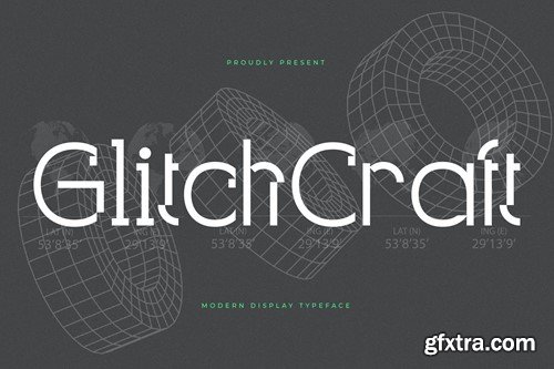Glitchcraft Modern Display Typeface Font 6U55H5F