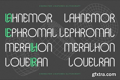 Glitchcraft Modern Display Typeface Font 6U55H5F